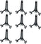 Woohome 20 PCS 5 Inch Plastic Easels Plate Display Stands Black Little Picture Frame Stand Holder...