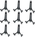 Woohome 20 PCS 5 Inch Plastic Easels Plate Display Stands Black Little Picture Frame Stand Holder...