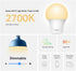 TP-Link Tapo Smart Light Bulbs, 800 Lumens (60W Equivalent), 2700K Soft Warm White LED Bulb, Dimmable, Compatible with Alexa and Google Home, No H...