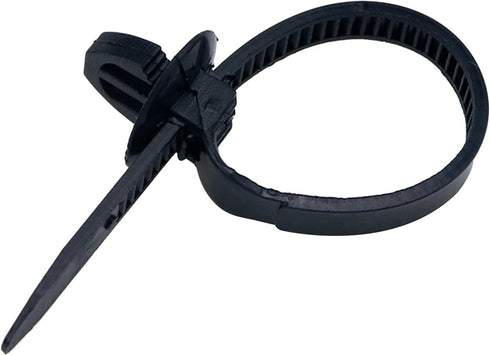 Umbrella Wing Nylon Push Mount Zip Ties 50Pcs, Heavy Duty Black Wire Zips Tie Mounts, Self Locking Push Mount Cable Zip Tie for Engine Bay Wire Ha...