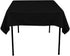GFCC 54 x 54-Inch Seamless Black Rectangular Polyester Tablecloth for Wedding Party Decorations Square Table Cloth Cover...