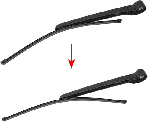 X AUTOHAUX Rear Windshield Wiper Blade Arm Set 405mm 16 Inch for Audi Q3 2011 2012 2013 2014 2015 2016 2017...