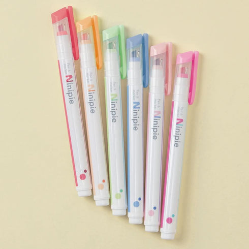 Sun-Star Stationery S4591755 Ninipie Water-Based Pen, Pen & Marker, Set of 6...