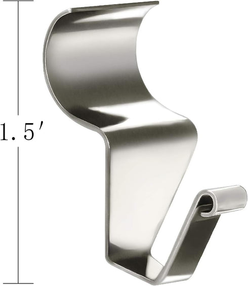 18 Pack Vinyl Siding Hooks Hanger, Siding Hooks for Hanging Outdoor, No Hole Siding Clips to Hang Things, Heavy Duty Stainless Steel Decor Hooks f...