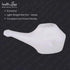 HealthAndYoga™ QwikFlo Light-Weight Neti Pot Sinus Rinse Kit- Compact Neti Pot for Kids and Adults - Travel Friendly Nose Wash Netty Pot - White (...