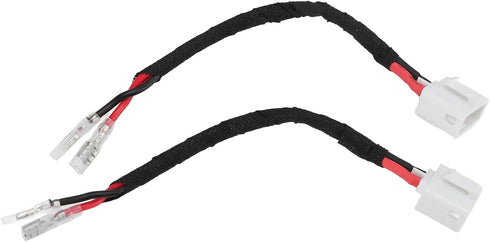 Speaker Adapter Bracket Ring, 2pcs 6.5inch Black Door Speaker Adapter Spacer Rings with 2 Wire Harness for Corolla Levin(6X9)...