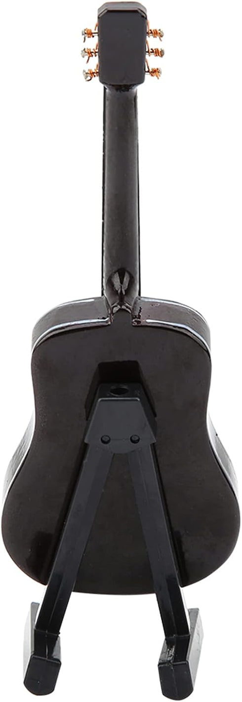 Miniature Guitar Model, Wooden Mini Guitar with Stand and Case, Dollhouse Guitar, Musical Instrument Model Home Decor(10CM)...