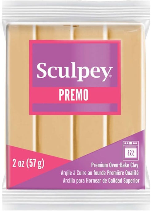 Sculpey Premo™ Polymer Oven-Bake Clay, Ecru, Non Toxic, 2 oz. bar, Great for jewelry making, holiday, DIY, mixed media and home décor projects. Pr...