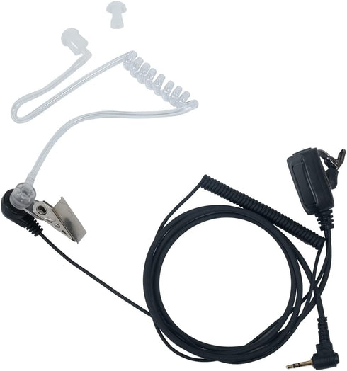 Sarcia 1 Pin 2.5 mm Earpiece Headset with PTT Mic for Motorola Talkabout Walkie Talkie MH230R MR350R T200 T200TP T260 T260TP T600 MT350R Two Way R...