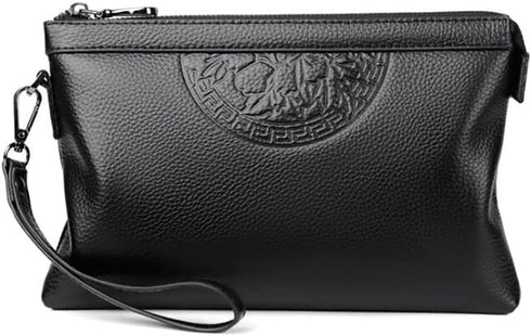 Eshow Clutch Purse for Men, Clutch Wallet Long Wallets with Zipper PU Leather Men's Coin Purse Business Card Holders Wrist Wallet Gift for Father ...