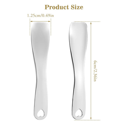 Sibba 3 PCS Facial Spatula Massage Eye Roller Dark Circles Skincare Tool Face Cream Lotion Makeup Stainless Steel Applicator Wand Neck Lines Beaut...