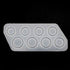 Szecl 8Pcs/Set Ring Silicone Molds for Epoxy Resin Assorted Sizes Ring Mold in US Size 5-12 Circle Jewelry Casting Mold for DIY Ring Making Round ...