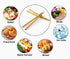 Hysagtek Bamboo Toast Tongs - Wooden Bread & Pickle Serving Tongs (8 Pack/7.08inches)...