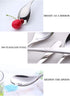 Buyer Star Ice Tea Spoon, 8-Inch Ice Cream Spoon, Stainless Steel Cocktail Stirring Spoons (4 color-4 pieces)...
