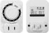 Indoor Mechanical Outlet Timer, 12 Hour Electrical Accurate Countdown Plug in Timing Switch 2 Prong Heavy Duty Grounded Outlet for Energy Saving H...