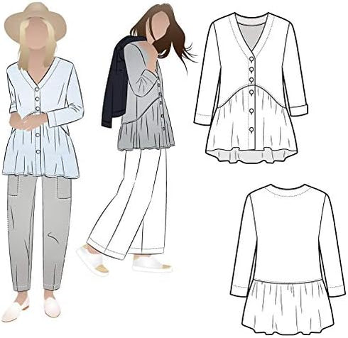Style Arc Sewing Pattern - Jules Woven Tunic (Sizes 10-22)...