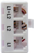 THE CIMPLE CO 2 Pack, White - 2 Line Phone Splitter - 3 Way Telephone Divider (1, 2, and Twin Lines) with RJ11 Keystone Jack - Adapter - 2 Pieces,...