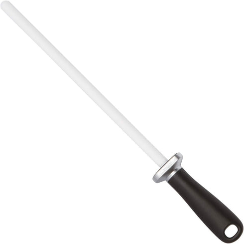 White Ceramic Knife Sharpener Honing Rod. Best Professional Knife Sharpening Tool.| 12 Inch Honing Stick. Ceramic Honing Rod for Chef's Knife and ...