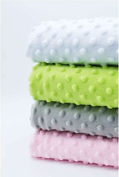 Unisex Children's Baby Quilt Soft Baby Blanket Minky Dot- Sherpa Fleece Baby Blanket 30 by 40 Inch Pink...