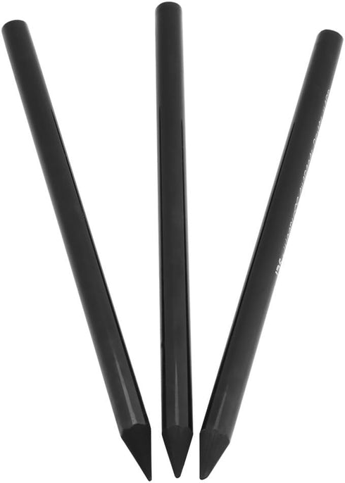 Walfront Woodless Charcoal Pencils, 3 Count Full Charcoal Woodless Artist Pencil for Drawing Sketching Painting Stationery Black(3 Count)...