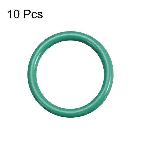uxcell Fluorine Rubber O-Rings, 13mm OD 10mm ID 1.5mm Width FKM Seal Gasket for Machinery Plumbing, Green, Pack of 10...