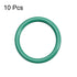 uxcell Fluorine Rubber O-Rings, 13mm OD 10mm ID 1.5mm Width FKM Seal Gasket for Machinery Plumbing, Green, Pack of 10...