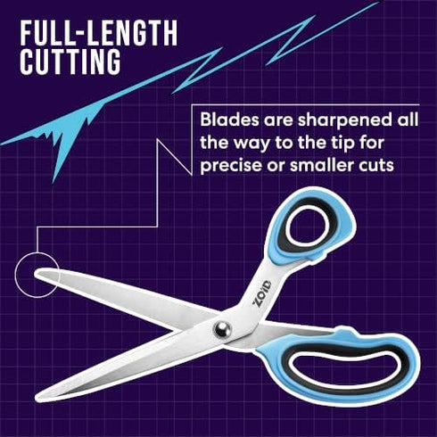 Zoid 9" Fabric Scissors, Sewing Scissors for Crafting and Projects, Adult Scissors, Heavy Duty Scissors for Projects, Crafting Tool...