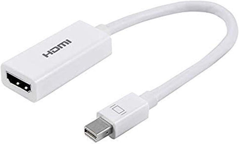Philips Mini DisplayPort to HDMI Adapter, Unidirectional, Audio and Video, Full HD 1080p, 4K Ultra HD, Slim Compact Portable Design, White Cable, ...