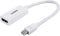 Philips Mini DisplayPort to HDMI Adapter, Unidirectional, Audio and Video, Full HD 1080p, 4K Ultra HD, Slim Compact Portable Design, White Cable, ...