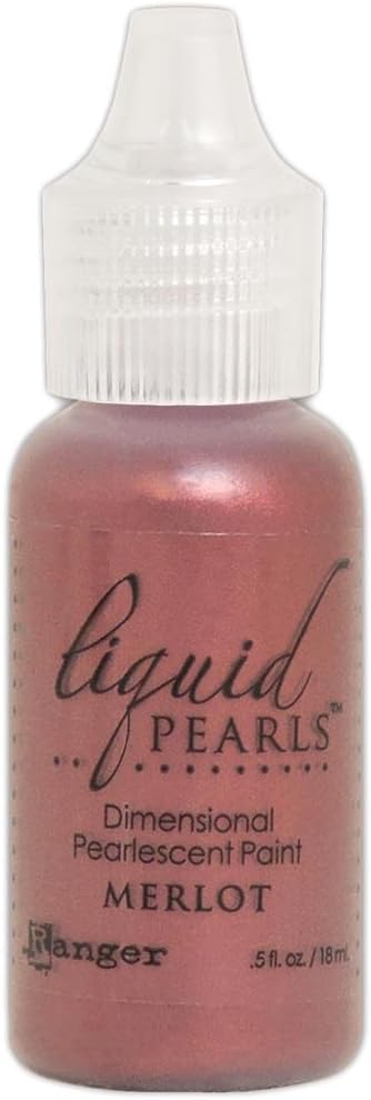 Ranger - Liquid Pearls Pearlescent Paint 2018 Bundle of 6 Colors - Bronze, Marigold, Merlot, Sage, Slate and Taffy...
