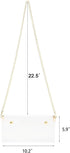 Women's Clear Crossbody Bag Transparent Shoulder Clutch Handbag with Chain...
