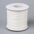 DanLingJewelry Approx 170yards/roll Creamy White Waxed Polyester Cord 0.5mm Round Beading Thread Crafting Rope for Jewelry Making Supplies...
