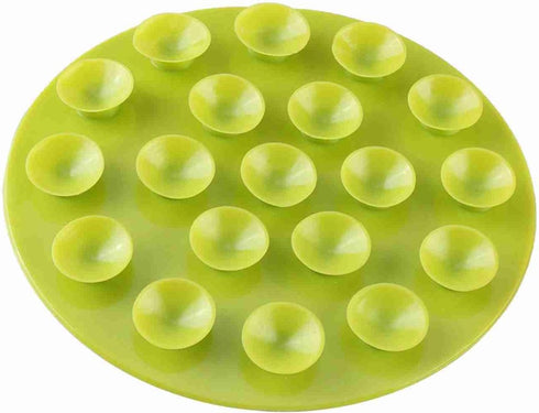 (Pack of 1) Children's Tableware Sucker Baby Kids Magic Suction Mat Portable Double-Sided Suckers Anti-Slip Plate Bowl Cutlery Placemat(Green)...