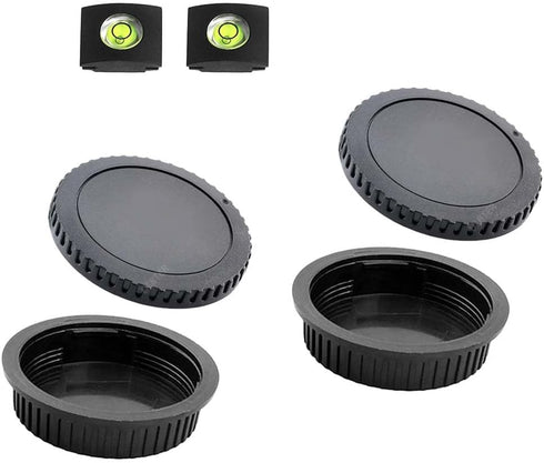 Front Body Cap and Rear Lens Cap Cover for Canon EOS EF/EF-S Lens for Rebel T7 T6 T5 T8i T7i T6i SL3 SL2 T6S,5D Mark IV/III/II, 6D Mark II/I, EOS ...
