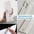 White Silicone Squeegee with Hanging Hole, Water Blade for Cleaning Kitchen Countertops Sink, Bathroom Shower Mirrors Glass, Car Windows Wiper Scr...