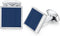 HONEY BEAR Square Cufflinks for Mens Stainless Steel Business Wedding Gift Navy Blue...