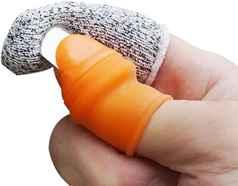 Fruit and Vegetable Picking Potted Plants Trim Silicone Thumb Knife Set Portable Small Garden Tools...