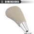 Motoforti Car Automatic Gear Stick Shift Knob, for Toyota RAV4 Camry Corolla, Faux Leather, Wood, Beige Brown...