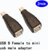 USB 2.0 Type B to Mini USB 5-Pin Type B Female/Male Adapter - 2 Pack...