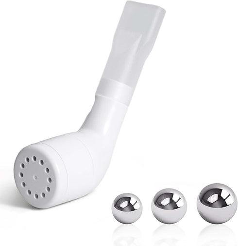 Breathing Exercise Device for Lungs, Breathing Trainer, Mucus Removal with 16/18/20 mm Stainless Steel Balls, White...