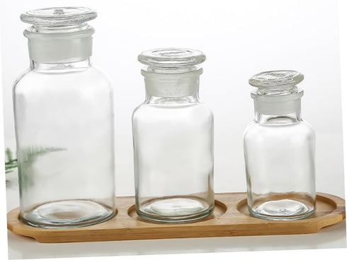 1pc Reagent Bottle Powder Container Clear Liquid Storage Bottles Lab Vials Small Apothecary Jars Lab Bottles & Jars Vials Empty Medicine Bottle So...
