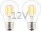 DC 12V-24V Low Voltage Input LED Bulb, Classic A19(A60) Style, 6W 600Lm, Dimmable with 12V PWM DC Dimmer, E26 Medium Base Lamp, Warm White Light, ...