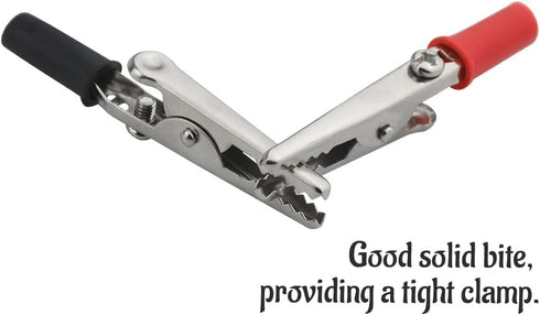 WMYCONGCONG 50 PCS Metal Alligator Clips Electric Test Clamps + 10 PCS Double Ended Alligator Clips Test Lead Jumper Wires with Alligator Clips 19...