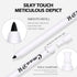 2 Pcs Black + White Eyeliner Pencil, Professional Mechanical Eyeliner Pencil, Eye Brightener, Color Stay Eye Makeup with Built-in Sharpener, Water...