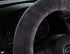 Fluffy Wool Car Steering Wheel Cover Genuine Sheepskin Steering Wheels Interior Accessories for Women Anti-Slip Universal for 15 inch (Gray)...