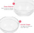 FOMIYES Facial Masks Mixing Bowl Set 5 Sets Masks Prep Measuring Bowl with Spatula, Clear Glass Mix Bowl, Cosmetic Mix Bowl, Skincare Makeup Kit f...