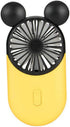 Cute Personal Mini Fan, Handheld & Portable USB Rechargeable Fan with Beautiful LED Light, 3 Adjustable Speeds, Portable Holder, for Indoor Or Out...