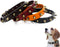 Spiked Puppy Dog Collar Soft First Layer Cowhide Leather Mushrooms Rivet Spike Studded Dogs Cat Collars Black L...