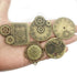 Youdiyla 100g Steampunk Clock Face Dial Pointer Charm Pendant, Mix Antique Metal Pendant Supplies Findings for Jewelry Making (Bronze HM71)...