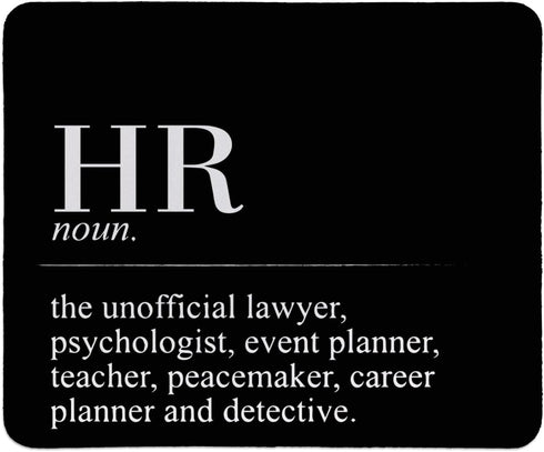 HR Definition Mousepad,Inspirational Black Square Mouse Pads for Desk Home Office Gaming Working,Home Decor Accessories Supplies,9.5x7.9 inches...